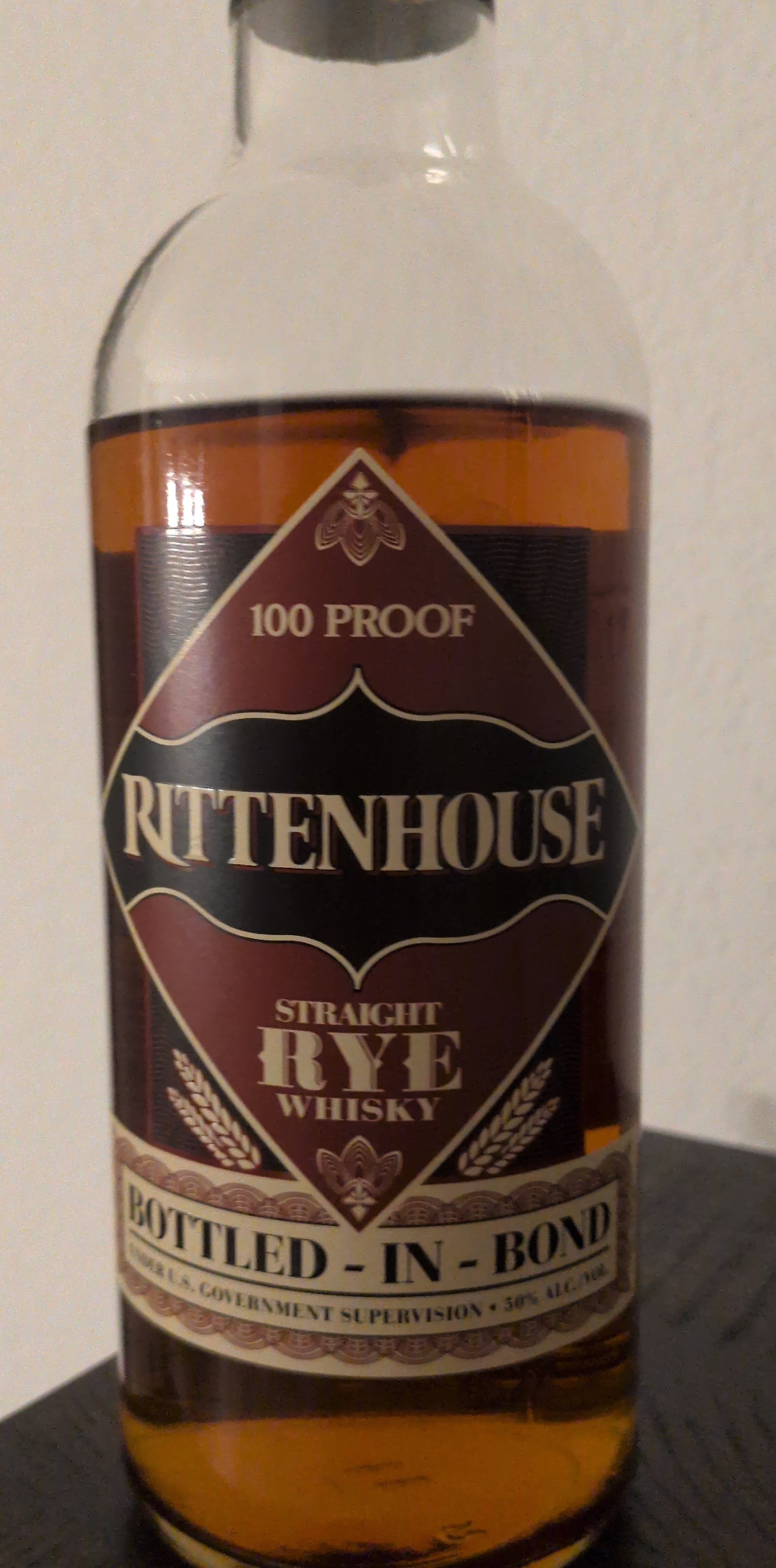 Rye whiskey used in the recipe
